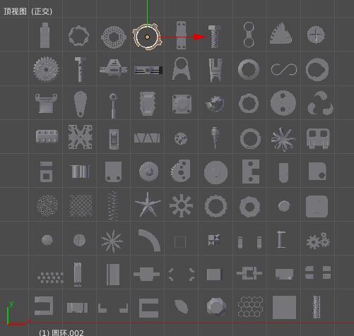 81个常用五金构件3d模型