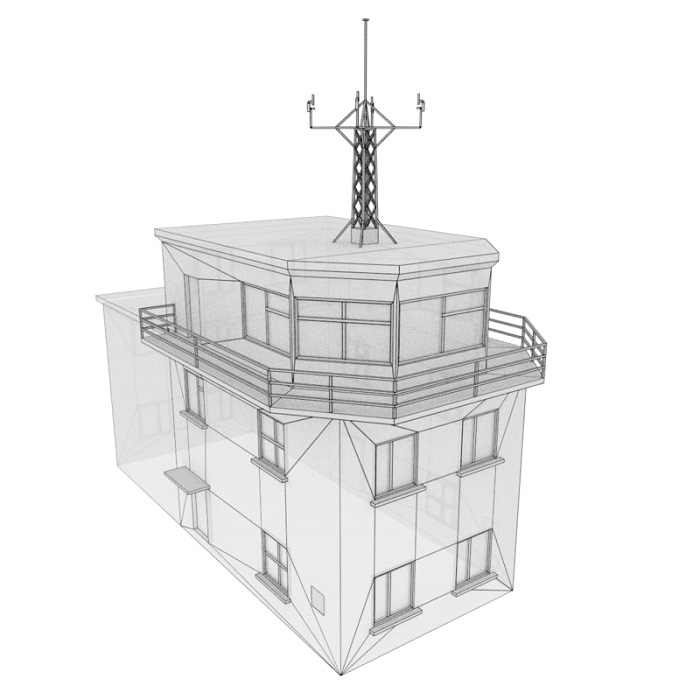 空军基地控制搭台