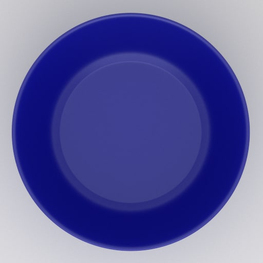 蓝色的碗