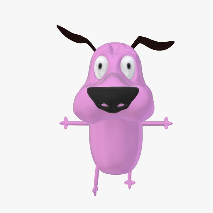 紫色动漫小狗