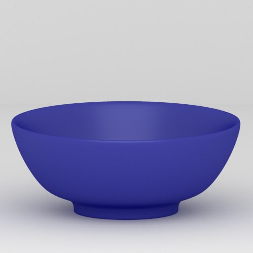 蓝色的碗