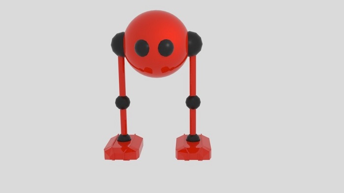 红色小机器人