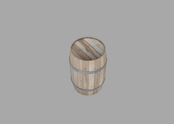 崭新木质酒桶