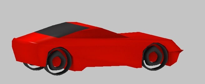 简单的红色跑车