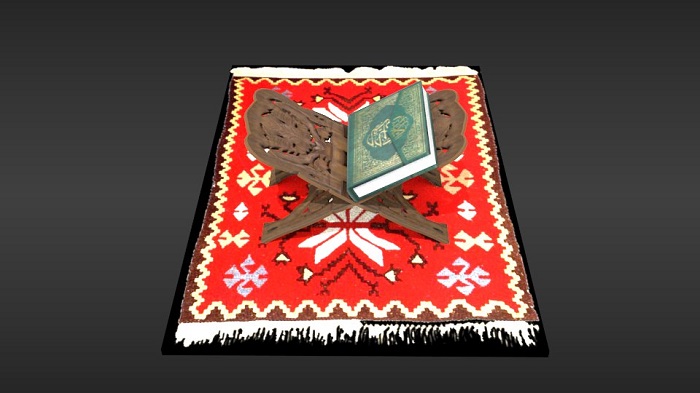 可兰经和书架