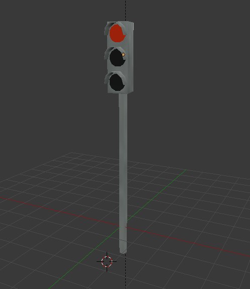 立式交通信号红绿灯