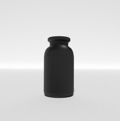 黑色小瓶子