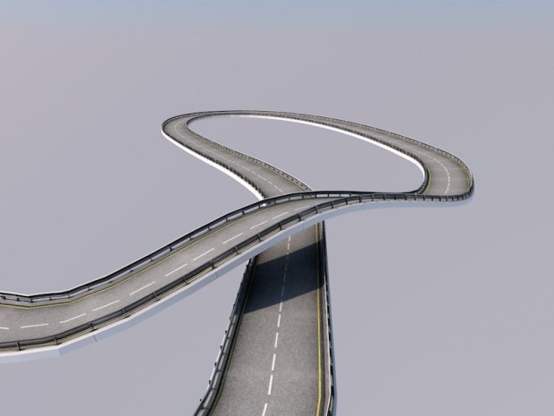 三维动画模型道路图片