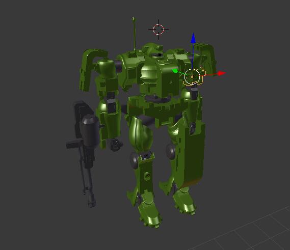 绿色机甲机器人