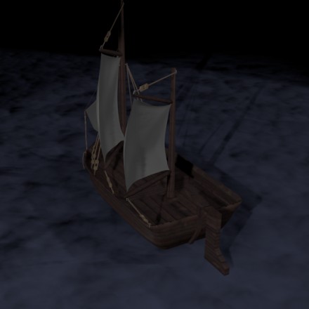 小木帆船