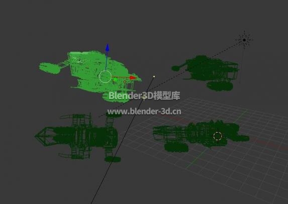 lowpoly星战战列巡洋舰