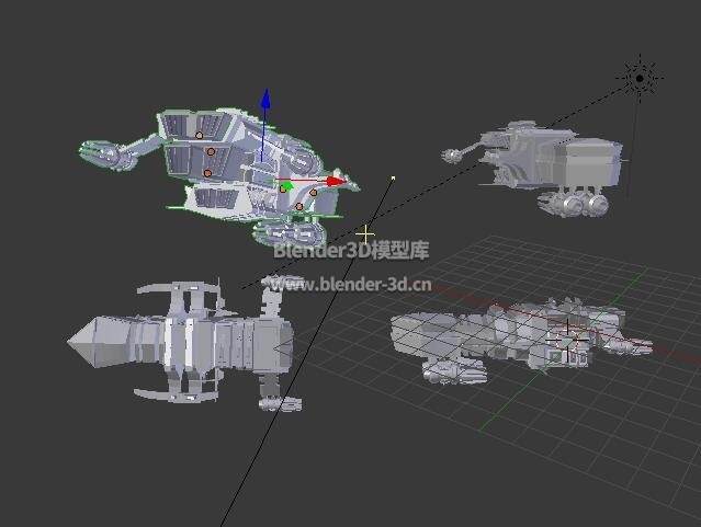 lowpoly星战战列巡洋舰