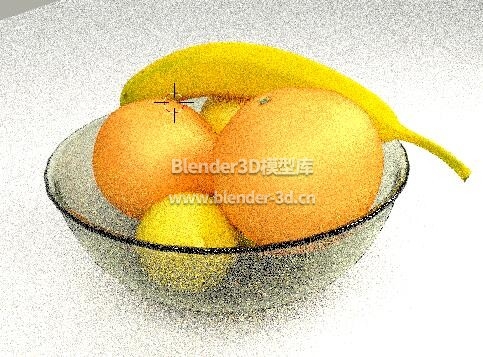 玻璃碗装水果