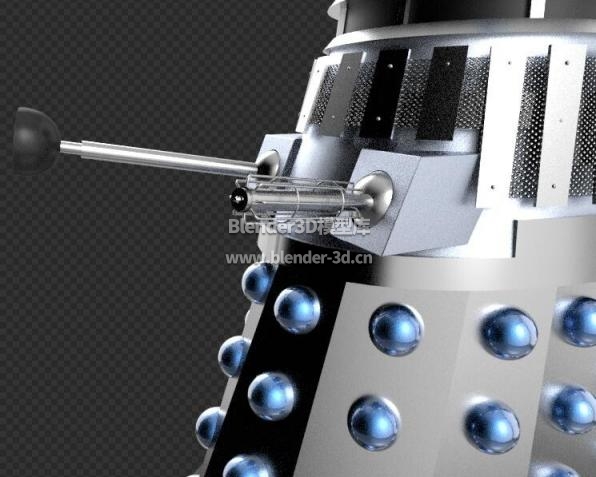 蓝色Dalek机器人