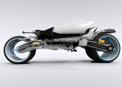 黑白科幻摩托车