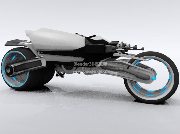 黑白科幻摩托车