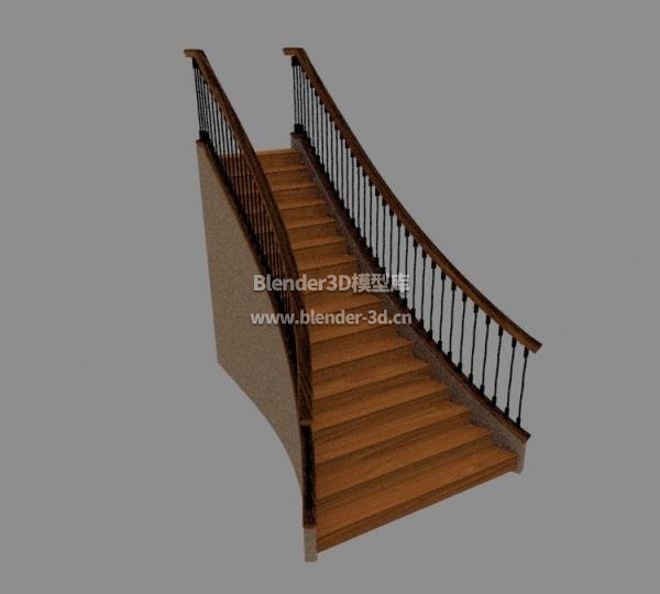 木质步梯