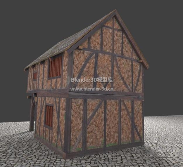 中世纪木板房屋