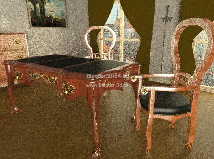 欧式会客厅桌椅