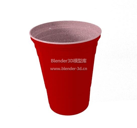 红色一次性塑料杯