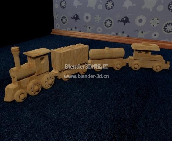 木质玩具小火车
