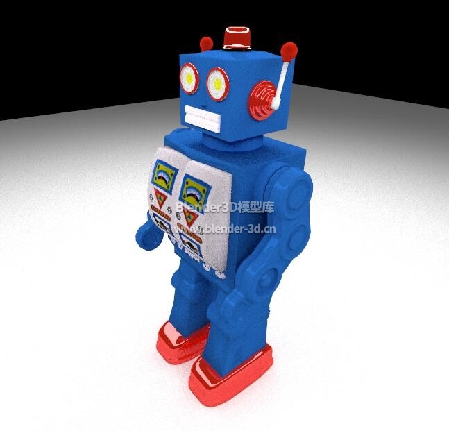 乐高蓝色机器人玩具
