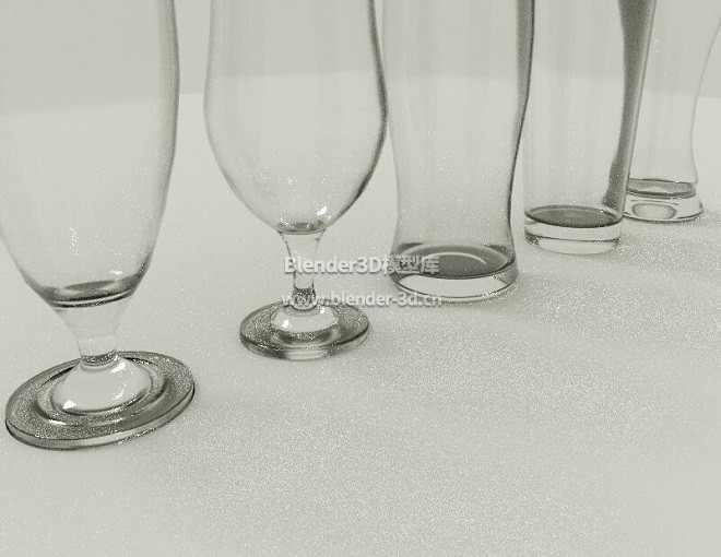 五种玻璃水杯