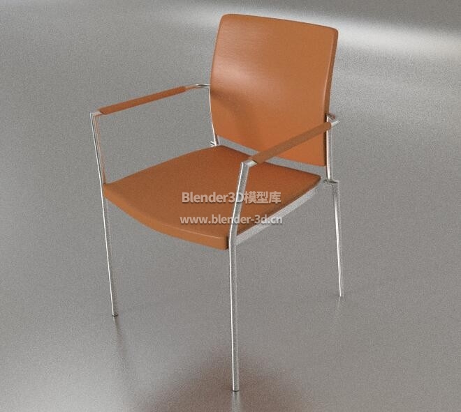 橙色简易椅子