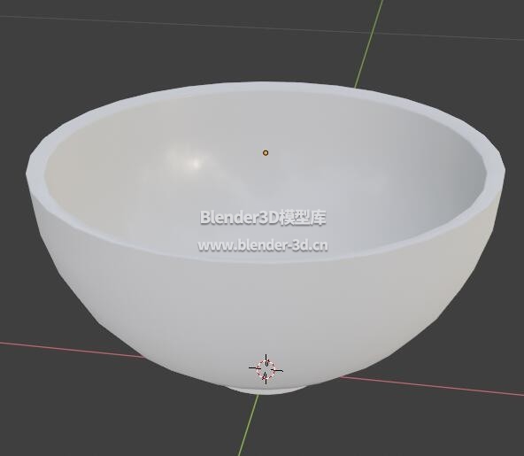 简单的瓷碗白模