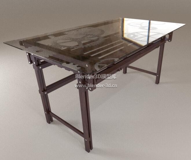 木质镜面桌子