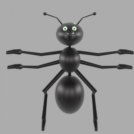 黑色卡通蚂蚁