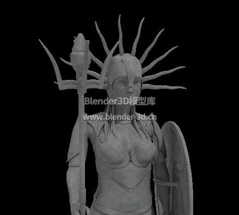 太阳女神守卫雕像