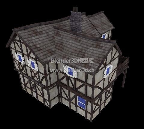 中世纪木结构房屋