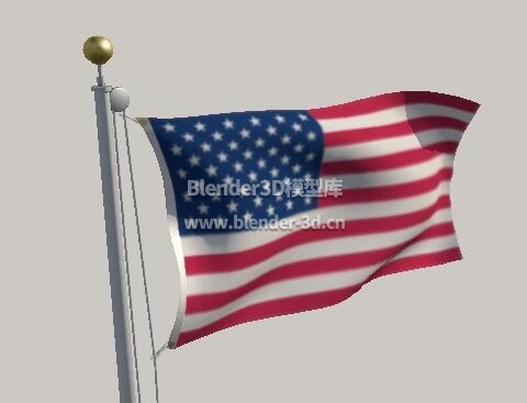 飘扬美国国旗