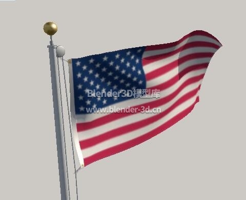 飘扬美国国旗