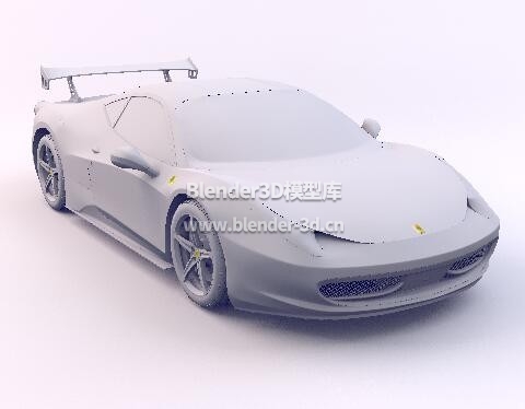 Ferrari法拉利跑车白模