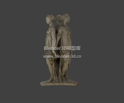 希腊三女神雕像