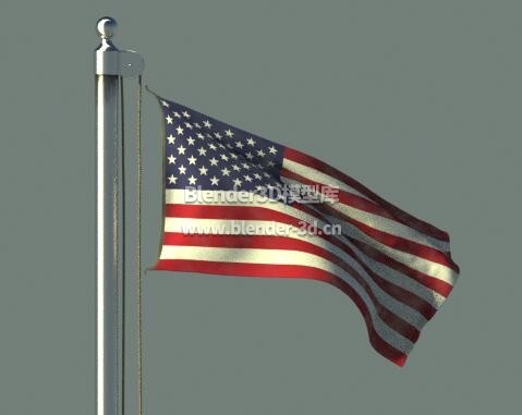 飘扬美国旗子