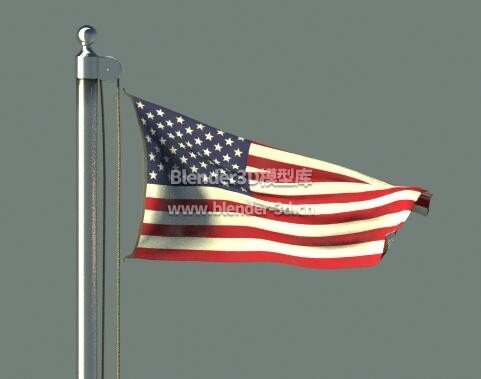 飘扬美国旗子
