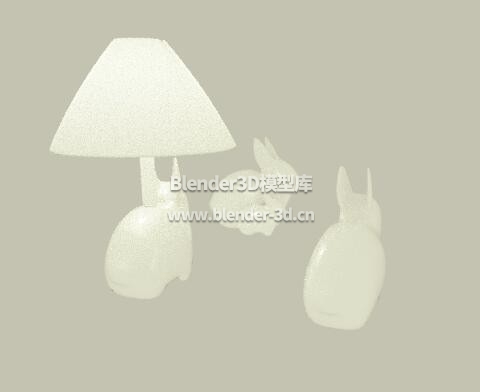 陶瓷兔子台灯