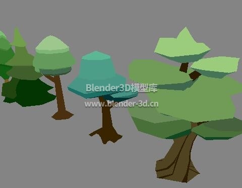 lowpoly6种树