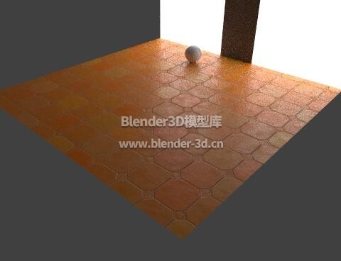橙黄接缝瓷砖地板砖