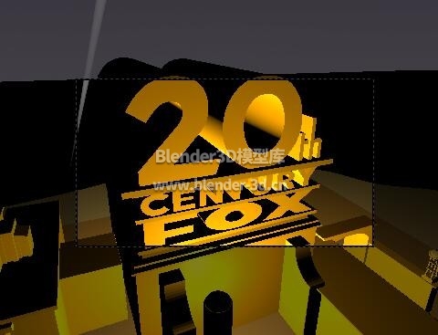 20世纪fox福克斯片头开场blender模型