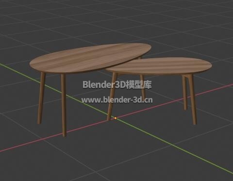 椭圆木桌子
