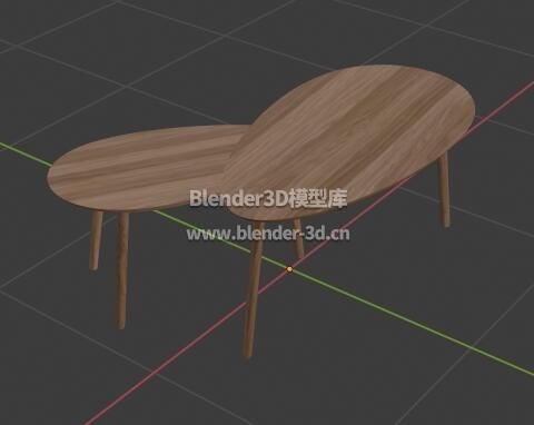 椭圆木桌子