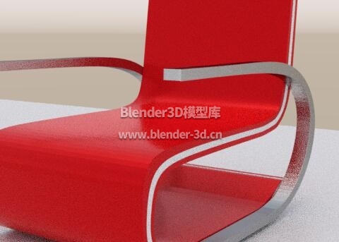 现代红色椅子