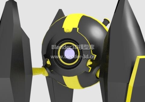 黄黑色圆球机器人