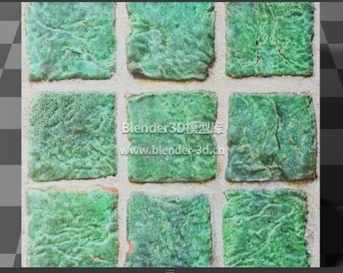 老化绿色地板瓷砖
