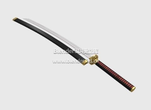 带鞘的日本武士刀