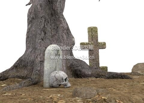 坟堆骷髅树
